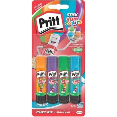 Immagine di 12 x PRITT Colla Stick 10 Grammi Rainbow Colorati 4 Pezzi