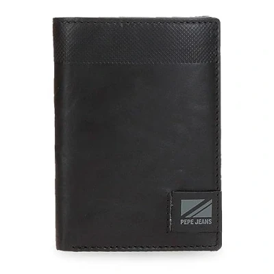 Immagine di Pepe Jeans Topper Portafogli e in Pelle bovina, Nero, Marrone, Diverse misure, Taglia unica, Portafoglio verticale