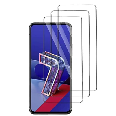 Immagine di Widrt 3 Pezzi, Vetro Temperato per ASUS Zenfone 7, Pellicola Prottetiva Anti Graffio, Impronte, Senza Bolle, Durezza 9H, Ultra Trasparente, Resistente, proteggi schermo