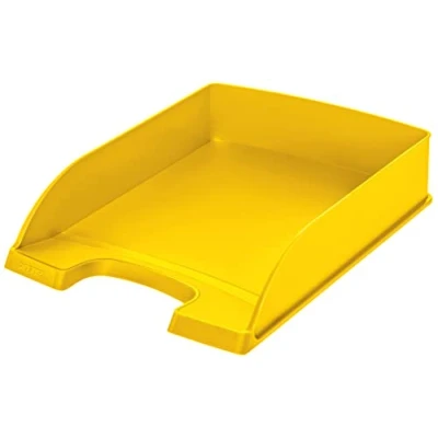 Immagine di LEITZ 52270215 Plus Standard, Vaschetta Porta Corrispondenza, Formato A4, Colore Giallo, 1 Pezzo