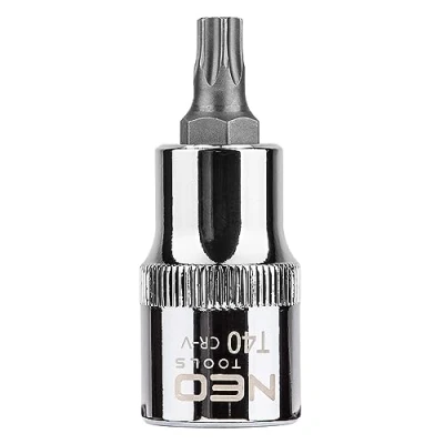 Immagine di NEO TOOLS 08 754 Serie di bussole 1/2 T40 Acciaio al cromo vanadio, per utensili Torx interno
