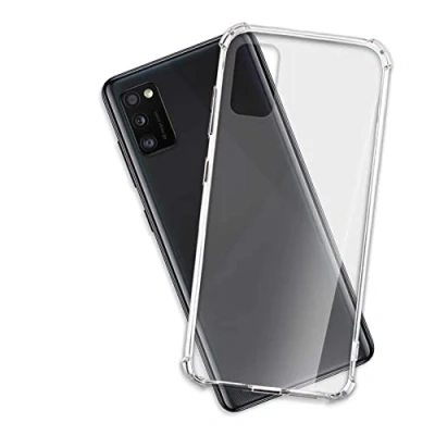 Immagine di mtb more energy® Custodia Crystal Armor per Samsung Galaxy A41 (SM A415, 6.1&#039;&#039;) Hard PC Back &amp; Soft Silikon Bumper Angoli rinforzati Trasparente TPU Case Cover