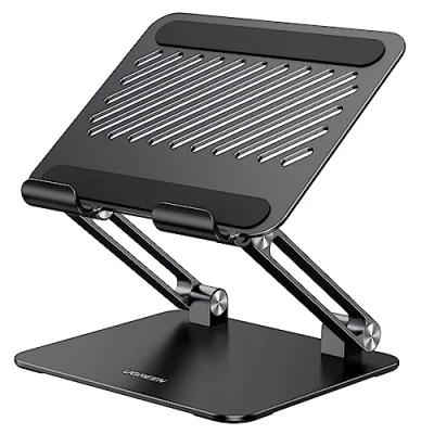 Immagine di UGREEN Supporto per Tablet da 4,7&quot; a 12,9&quot; Universale, Porta Cellulare Tavolo Regolabile Pieghevole, iPad 2022, MatePad, Galaxy Tab, Xiaomi Pad, iPhone 16 Plus Pro Max, Nero