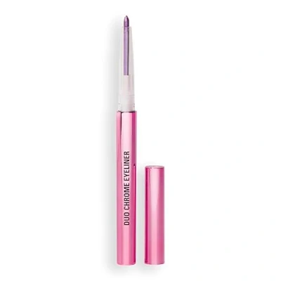 Immagine di Revolution, Eyeliner Duocromo Metallico, Matita Resistente Alle Macchie, Impermeabile, Formula Iridescente che Cambia Colore, Vegano e Senza Crudeltà, Twisted Galaxy Purple