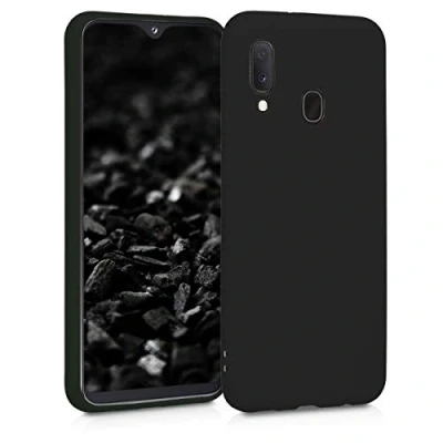 Immagine di kwmobile Custodia Compatibile con Samsung Galaxy A20e Cover Back Case per Smartphone in Silicone TPU Protezione Gommata nero matt