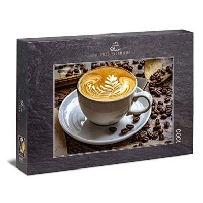 Immagine di Ulmer Puzzleschmiede Puzzle caffè 1000 Pezzi Tazza di in grani