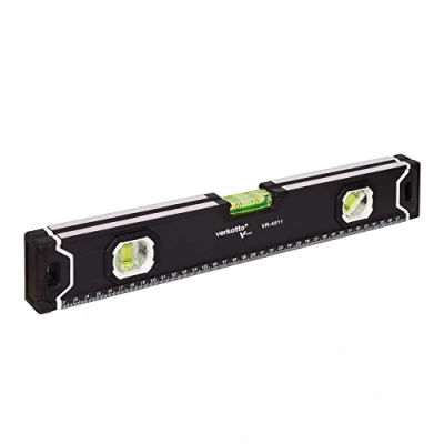 Immagine di MIVOS Livella a bolla in alluminio 40 cm con sistema magnetico e alloggiamento 3 libellule Alta precisione magnetica