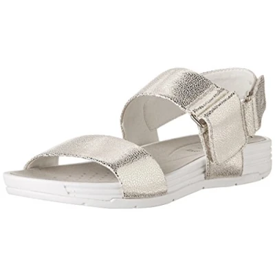 Immagine di Geox D Koleos A, Sandali con Zeppa Donna, Oro (LT GOLDC2012), 36 EU
