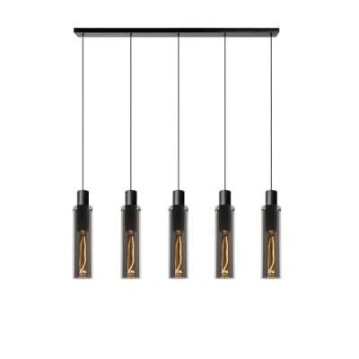 Immagine di Lucide Lampada a sospensione Orlando, grigio fumo, 5 luci