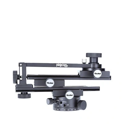 Immagine di Rollei Panoramic Head 200 Mark II Treppiedi per viste panoramiche a più livelli, Portata max 3 kg e ARCA SWISS compatible Nero