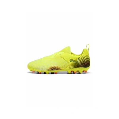 Immagine di Puma Future Match Scarpe da calcetto con tacchetti per bambini, Taglia: 35, Yellow alert black sun struck Sintetico / tessuto