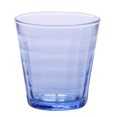 Immagine di Duralex 1031BC04 Prisme Marine Confezione di 4 Bicchieri, in Vetro Trasparente, 17 cl