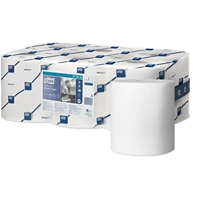 Immagine di Panni multiuso TORK per sistema reflex M4, qualità Premium, 1 velo, bianco, 6 x 113,9 m 473412