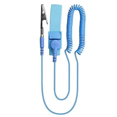 Immagine di HeyNana Braccialetto anti statico con scarico ESD filo di terra e clip alligatore pavimento stesso per evitare l&#039;accumulo elettricità statica