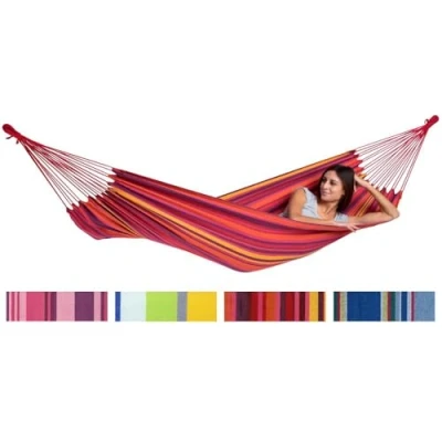 Immagine di AMAZONAS Tahiti amaca Impermeabile e resistente ai raggi UV Morbido materiale EllTex Colori vivaci cordini extra lunghi Superficie di riposo 200x100 cm Portata fino a 120 kg (Vulcano)