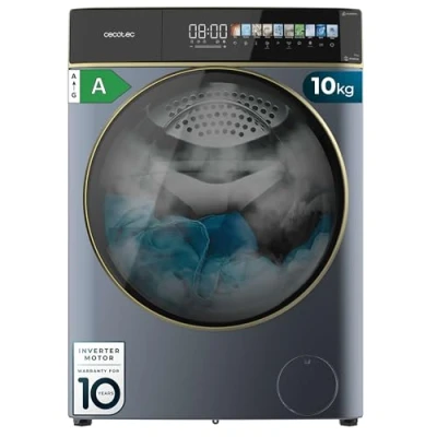 Immagine di Cecotec Lavatrice Carico Frontale 10 Kg Autodose Bolero DressCode 10900 Inverter FullColor Ice Blue A. 1400RPM, Display 10,3&quot;, 11 Programmi, Motore Plus, Funzione