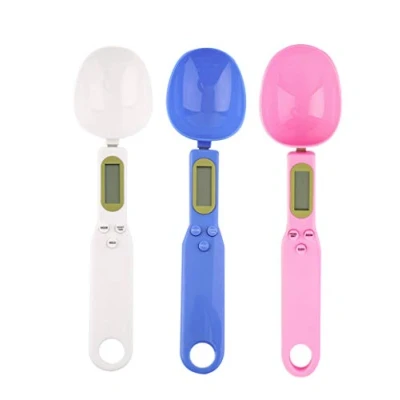 Immagine di Mengshen Bilancia portatile per la casa e cucina di alta precisione 1.1lb / 500g (0.1g) Strumenti pesatura elettronici LCD digitali accurati Accessori da Blu