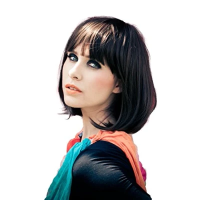 Immagine di CAISHA Parrucca Bob Capelli Corti Cosplay Spettacolo Teatrale Fibra Sintetica Resistente Al Calore Liscio Nero Marrone SH032c