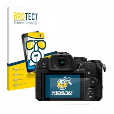Immagine di brotect Pellicola Protettiva Vetro per Panasonic Lumix DC G91 Protezione Schermo [Durezza Estrema 9H, Chiaro]