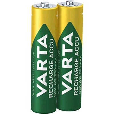 Immagine di Varta Batteria ricaricabile solar power accu aaa / hr03 ni mh 550mah bls 2 56733101402