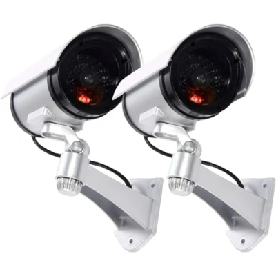 Immagine di SQUADO Telecamera da esterno finta dummy cam 30 finti led con lampeggiante IR infrarossi design professionale CCTV MWS (2)