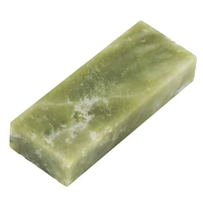 Immagine di Pietre per Affilare, 10000# Grid Mini Sharpening Stone Rettangolo a Doppia Faccia Affilacoltelli Whetstone Lucidatura Macinazione Strumento Coltelli Forbici Scalpelli (Green)