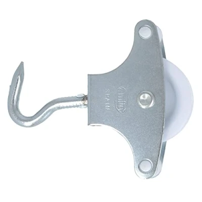 Immagine di Amig Puleggia in acciaio con Roldana per stendibiancheria ø 39 mm Include gancio di fissaggio e guide Realizzato