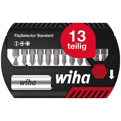 Immagine di Wiha 39040 Kit inserti 13 parti Croce Phillips, Pozidriv, TORX incl. porta