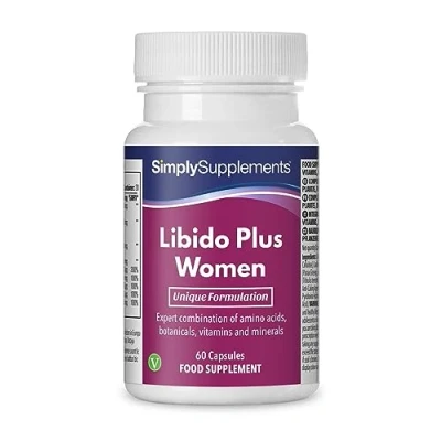 Immagine di Libido Plus per donne Con radice di Maca e tribulus terrestris 60 Capsule Adatto ai vegani Simply Supplements