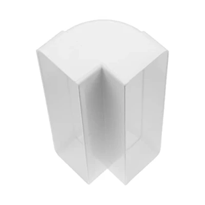 Immagine di Vent Systems 220 x 55 mm Foglio tubo rettangolare verticalmente per il collegamento del tubo. Angolo: 90 . Sistema di ventilazione, riscaldamento, raffreddamento.