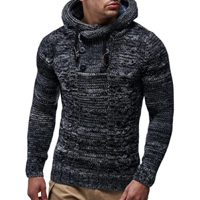 Immagine di Leif Nelson MIT Kapuze Felpa con cappuccio, Uomo, Taglia: 4XL, Schwarz