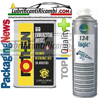 Immagine di 1 LITRO ADDITIVO Auto Top per Motori Diesel PULITORE Pulizia INIETTORI ROTHEN BIO Evoluzione + 1X TUNAP 134 500ML