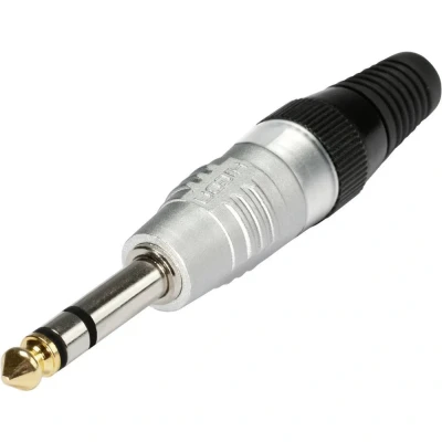 Immagine di Hicon HI J63S Jack 6.35 mm Spina dritta Numero Poli (num): 3 Stereo Argento 1 pz.