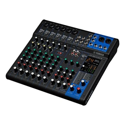 Immagine di Yamaha MG12XUK Mixer Audio (Versione con Manopola) Console di Mixaggio Compatta 12 Canali d&#039;Ingresso e Preamplificatori Microfonici D PRE