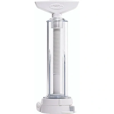Immagine di Chef&#039;n GarlicMachine Schiaccia Aglio, Spremi Aglio a Spirale, Conserva Denti di Interi in Frigorifero, Bianco