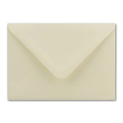 Immagine di NEUSER PAPIER 50 buste per lettere, formato DIN C6, 11,4 x 16,2 cm, con incollaggio a umido, colore: crema, grammatura: 100 grammi al m², marca: