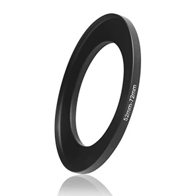 Immagine di Ares Foto® STEP UP Filter Adapter, anello adattatore del filtro, In alluminio fresato a CNC (52mm 72mm)