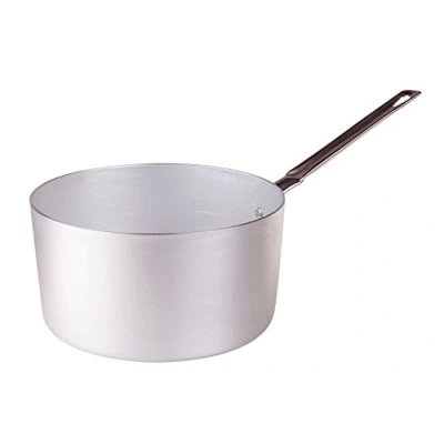 Immagine di Pentole Agnelli PCMX0522 Casseruola Alta in Alluminio con Manico, Inox, 22 cm