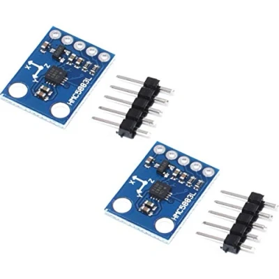 Immagine di TECNOIOT 2pcs GY 273 QMC5883L Triple Axis Compass Magnetometer Sensor HMC5883L