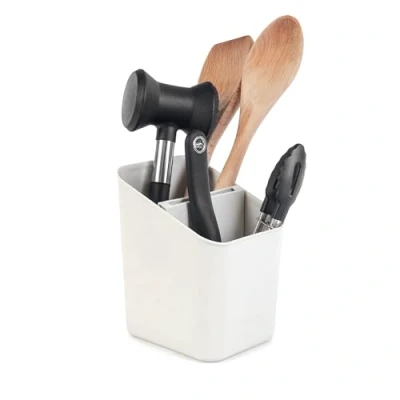 Immagine di KADAX scolapiatti per posate, cucina, cestino scolapiatti, organizer supporto sgocciolare scatola di scarico (bianco)