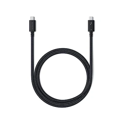 Immagine di Satechi Cavo Thunderbolt™ 4 USB C® 1 m Nero, Argento ST YTB100K