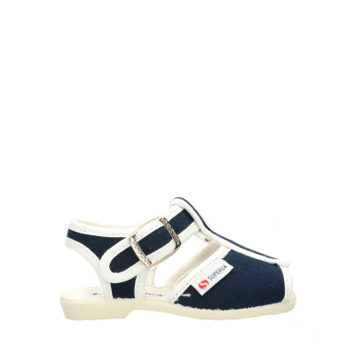 Immagine di SUPERGA 1200 COTJ, Sandali con Chiusura a T Unisex Bimbi 0 24, Navy 940, 19 EU