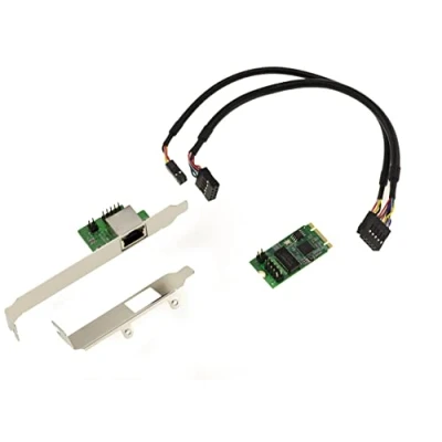 Immagine di KALEA INFORMATIQUE M2 M.2 NGFF PCIe B M Key 2,5 porte Gigabit RJ45 LAN ethernet 10 100 1000 1G 2,5G con chipset Intel I225
