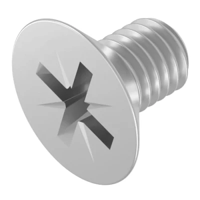 Immagine di SECCARO Viti a testa svasata M3 x 4 mm, in acciaio inox V2A VA A2, DIN 965, Phillips PZ, filettatura completa, 20 pezzi