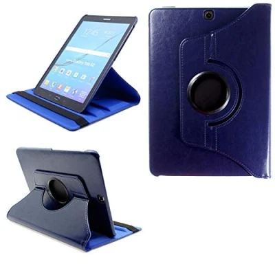 Immagine di COOVY® 2.0 Custodia per Samsung Galaxy Tab S2 9.7 SM T810 T813 T815 T819 SMART 360 GRADI DI ROTAZIONE COVER SUPPORTO PROTEZIONE CASE Auto Sveglia/Sonno blu scuro