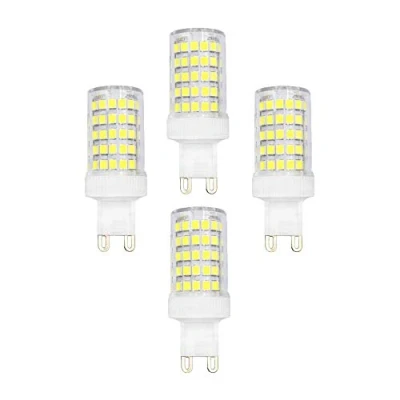 Immagine di 4 Confezioni Lampadina LED G9,10W(Sostituzione della Lampada alogena G9 100W)Base in Ceramica Non Dimmerabile 6500K Bianco Freddo 1000LM Illuminazione Domestica con Angolo del Fascio di 360