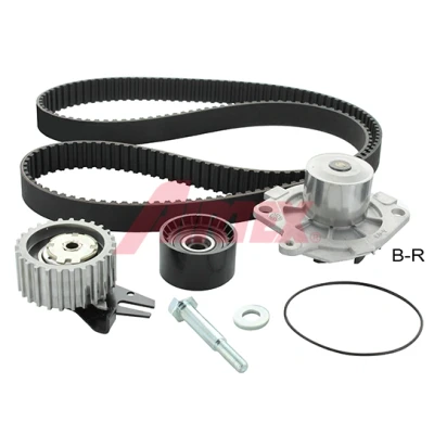 Immagine di AIRTEX WPK 1595R03 Pompa Acqua + Kit Cinghia Distribuzione FIAT: Doblo I Cargo, Punto II Hatchback, Station Wagon