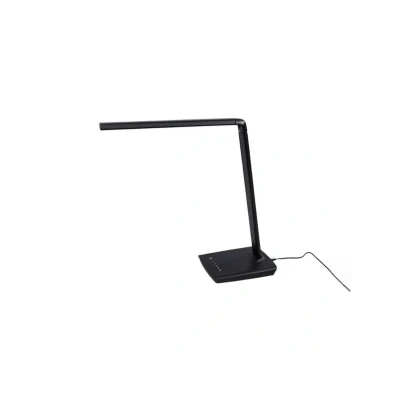 Immagine di Lindby Lampada da scrivania a LED Kuno, nera, USB, touch dimmer