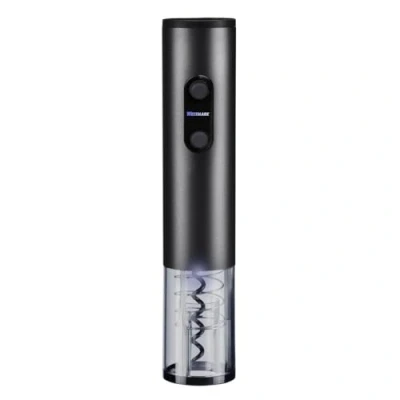 Immagine di Westmark cavatappi elettrico Vasco apribottiglie per vino con tappo, senza sforzo una sola mano, necessita di 4 batterie AA acciaio inox, alluminio