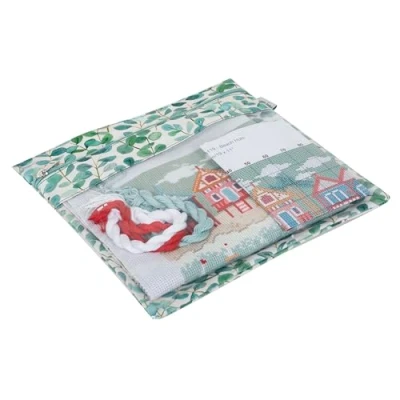 Immagine di Hobby Gift MRHGPPL29 Piatta per progetti Biglietti d&#039;auguri lavori di Carta con Ricamo, Custodia Cucito Impermeabile e sicura, Cotone, Eucalipto, 28 x 0.5cm